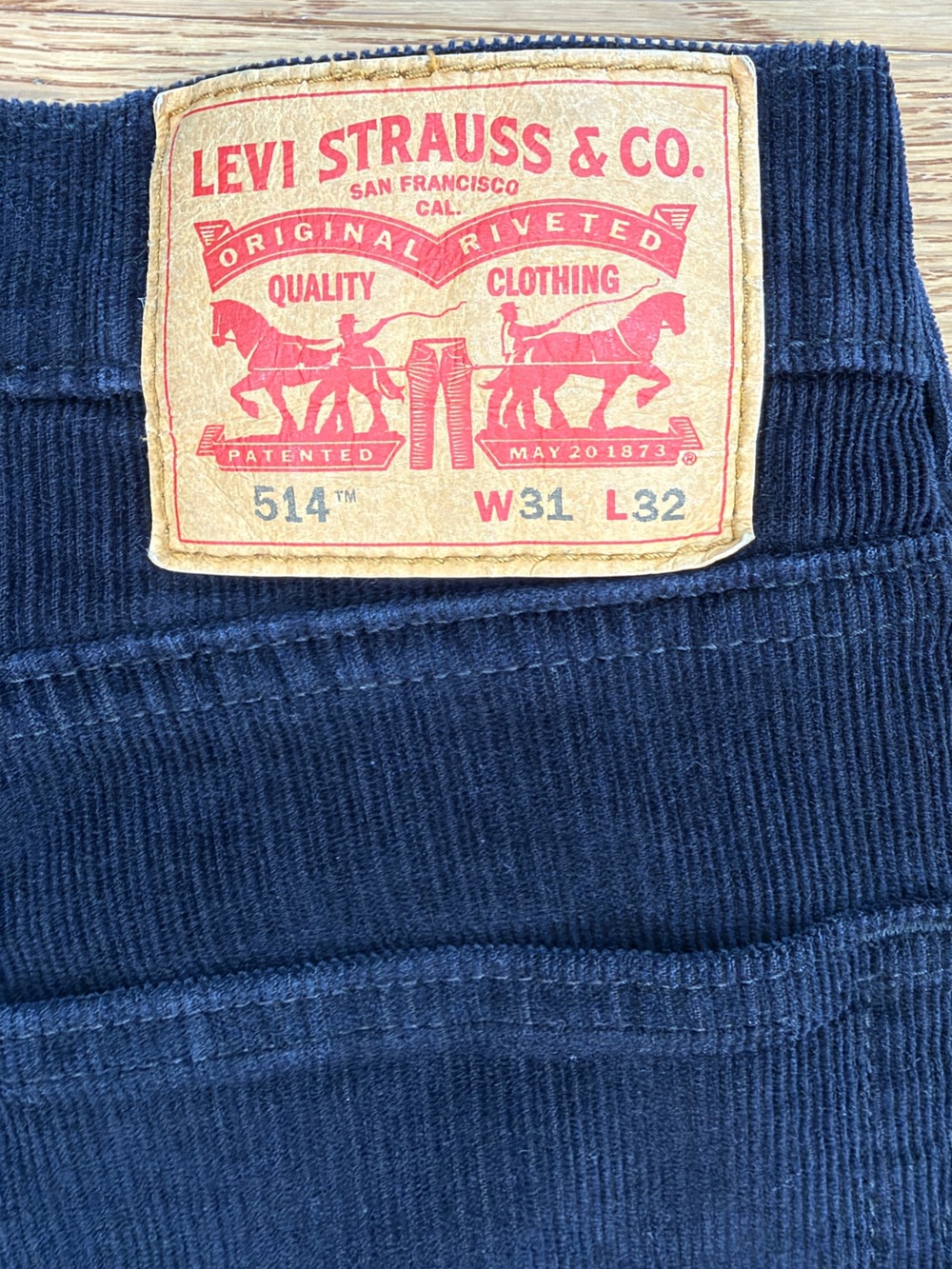 Levi's 514 Straight Corduroy Jeans - Black